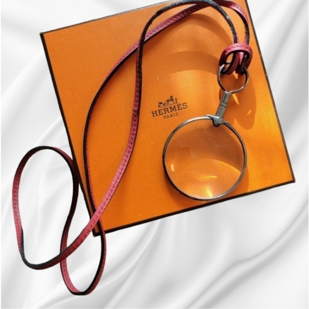 HERMES |•| VINTAGE 70’s STERLING MAGNIFYING LOUPE LANIERE - Picture 4 of 6
